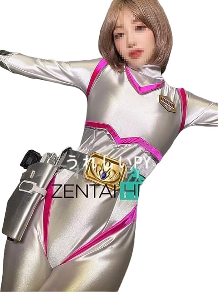 Amazon.co.jp: [GIBOH] スーパー戦隊 ピンクxホワイトコスプレ